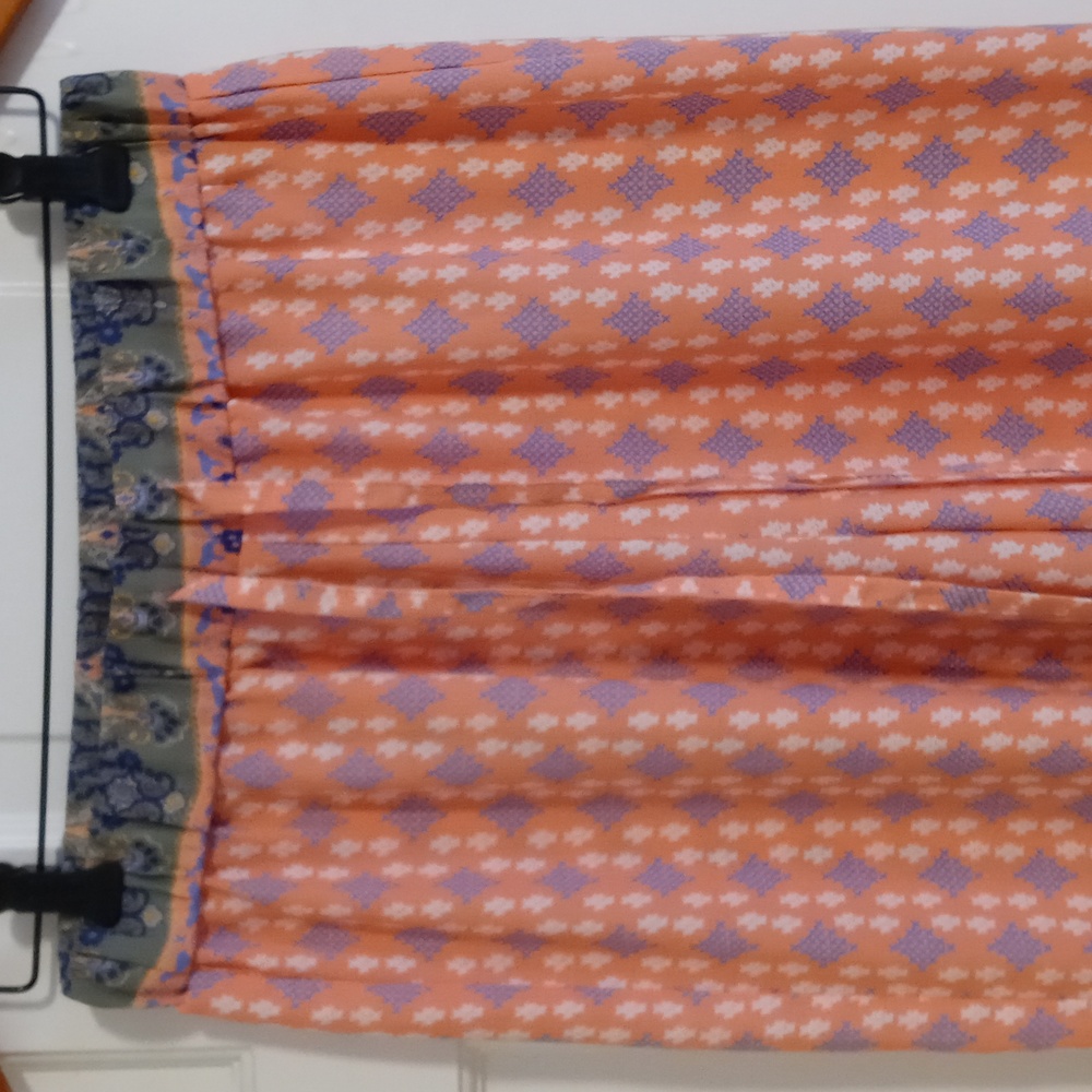 🌴Ellison🌴 - Coral Boho Wide-Leg Palazzo Pant - Picture 5 of 12